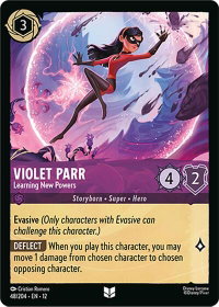 Violet Parr - Learning New Powers - Wilds Unknown (12) #48/204 - Uncommon Disney Lorcana Trading Card
