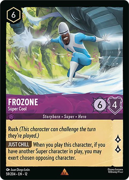 Frozone - Super Cool - Wilds Unknown Disney Lorcana trading card