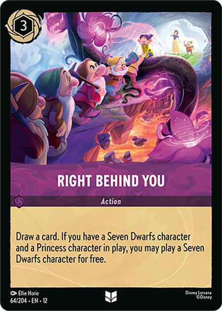 Right Behind You trading card from Wilds Unknown Right Behind You - Wilds Unknown Disney Lorcana trading card