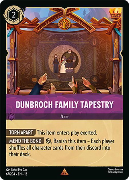 DunBroch Family Tapestry - Wilds Unknown Disney Lorcana trading card