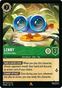 Lenny - Toy Binoculars - Wilds Unknown (12) #79/204 - Rare Disney Lorcana Trading Card