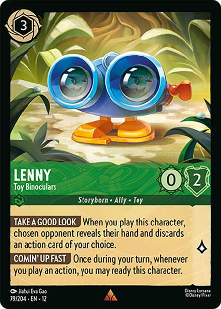Lenny - Toy Binoculars - Wilds Unknown Disney Lorcana trading card