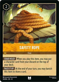 Safety Rope - Wilds Unknown (12) #33/204 - Uncommon Disney Lorcana Trading Card