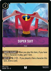 Super Suit - Wilds Unknown (12) #66/204 - Uncommon Disney Lorcana Trading Card