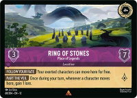 Ring of Stones - Place of Legends - Wilds Unknown (12) #68/204 - Rare Disney Lorcana Trading Card