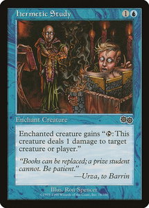 Hermetic Study - Urza's Saga (USG) #78 - Common Magic: The Gathering Trading Card