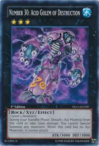 Number 30: Acid Golem of Destruction - Super Starter: V for Victory Power-Up Pack YuGiOh trading card