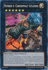 Number 6: Chronomaly Atlandis - Super Starter: V for Victory Power-Up Pack (YS13) #YS13-ENV11 - Common / Short Print YuGiOh Trading Card