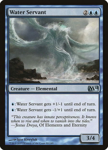 Water Servant - Magic 2014 (M14) Magic: The Gathering trading card