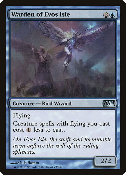 Warden of Evos Isle - Magic 2014 (M14) Magic: The Gathering trading card
