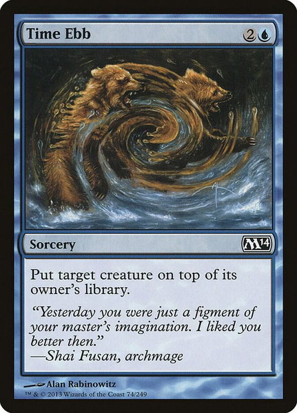 Time Ebb trading card from Magic 2014 (M14) Time Ebb - Magic 2014 (M14) Magic: The Gathering trading card