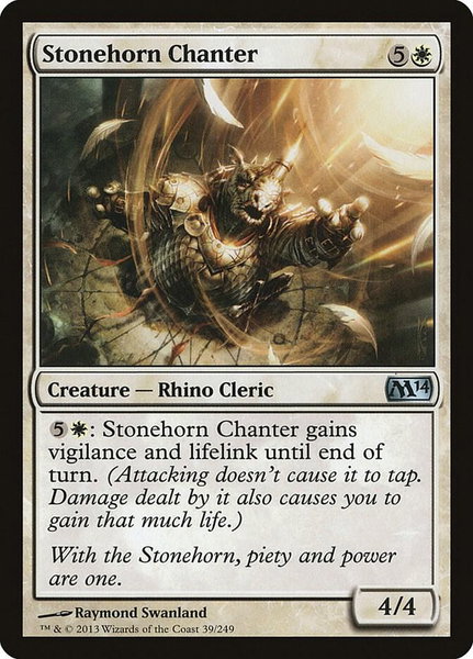Stonehorn Chanter - Magic 2014 (M14) Magic: The Gathering trading card
