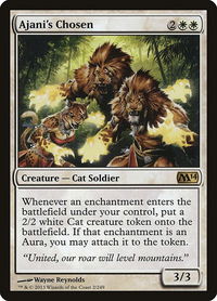 Ajani's Chosen - Magic 2014 (M14) (M14) #2 - Rare Magic: The Gathering Trading Card