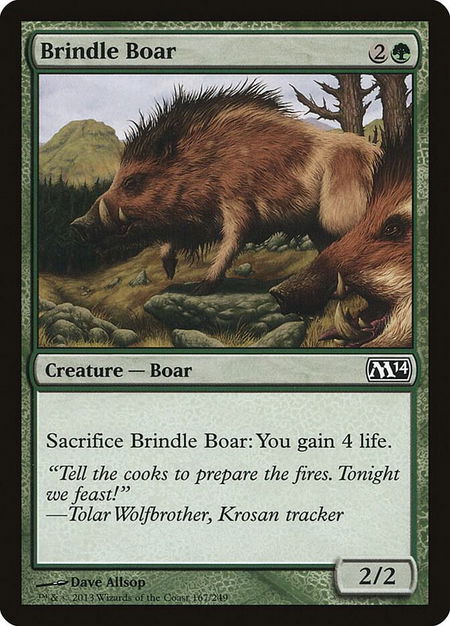 Brindle Boar - Magic 2014 (M14) Magic: The Gathering trading card