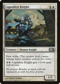 Capashen Knight - Magic 2014 (M14) (M14) #11 - Common Magic: The Gathering Trading Card