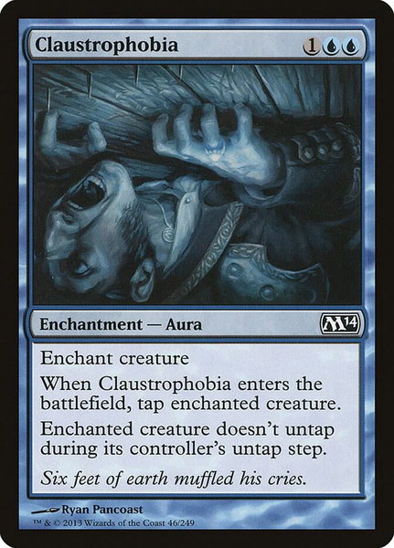 Claustrophobia - Magic 2014 (M14) Magic: The Gathering trading card