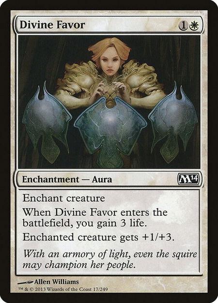 Divine Favor - Magic 2014 (M14) Magic: The Gathering trading card