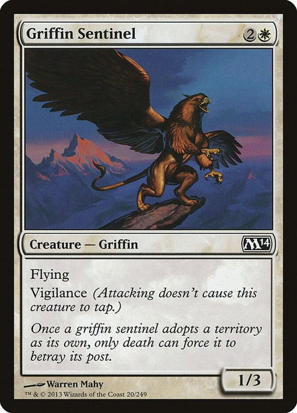 Griffin Sentinel - Magic 2014 (M14) Magic: The Gathering trading card