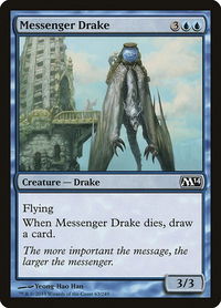 Messenger Drake - Magic 2014 (M14) (M14) #63 - Common Magic: The Gathering Trading Card