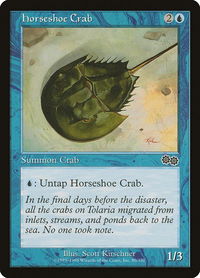 Horseshoe Crab - Urza's Saga (USG) #80 - Common Magic: The Gathering Trading Card