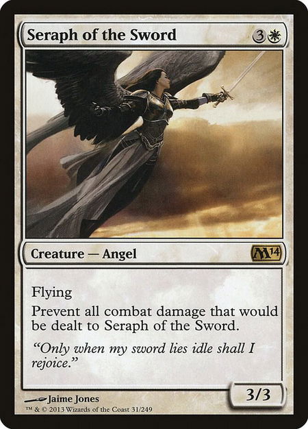 Seraph of the Sword - Magic 2014 (M14) Magic: The Gathering trading card