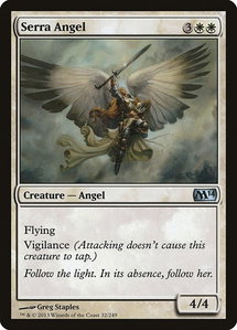 Serra Angel - Magic 2014 (M14) (M14) #32 - Uncommon Magic: The Gathering Trading Card