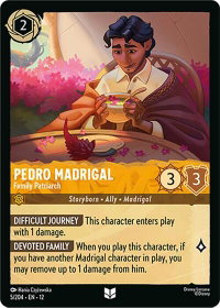 Pedro Madrigal - Family Patriarch - Wilds Unknown (12) #5/204 - Uncommon Disney Lorcana Trading Card