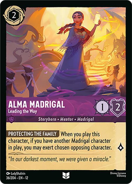 Alma Madrigal - Leading the Way - Wilds Unknown Disney Lorcana trading card