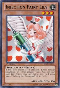 Injection Fairy Lily trading card from Battle Pack 2: War of the Giants Injection Fairy Lily - Battle Pack 2: War of the Giants YuGiOh trading card