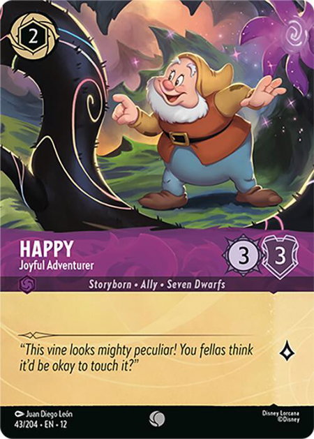 Happy - Joyful Adventurer (Foil) - Wilds Unknown Disney Lorcana trading card
