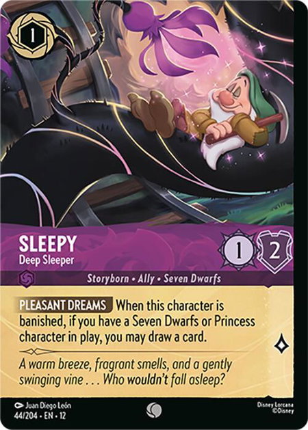 Sleepy - Deep Sleeper (Foil) - Wilds Unknown Disney Lorcana trading card