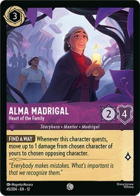 Alma Madrigal - Heart of the Family - Wilds Unknown (12) #45/204 - Common Disney Lorcana Trading Card