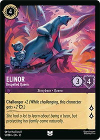 Elinor - Bespelled Queen - Wilds Unknown (12) #51/204 - Uncommon Disney Lorcana Trading Card