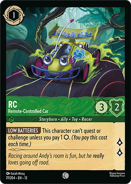 RC - Remote-Controlled Car - Wilds Unknown Disney Lorcana trading card