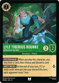 Lyle Tiberius Rourke - Adventurer for Hire - Wilds Unknown (12) #87/204 - Uncommon Disney Lorcana Trading Card