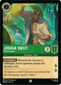 Joshua Sweet - Field Surgeon - Wilds Unknown (12) #88/204 - Common Disney Lorcana Trading Card