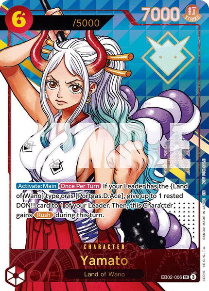 Yamato (Serial Numbered) trading card from One Piece Promotion Cards Yamato (Serial Numbered) - One Piece Promotion Cards One Piece trading card