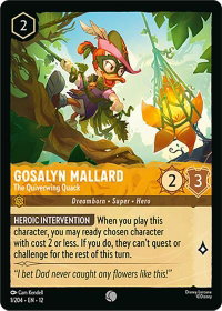 Gosalyn Mallard - The Quiverwing Quack - Wilds Unknown (12) #1/204 - Common Disney Lorcana Trading Card