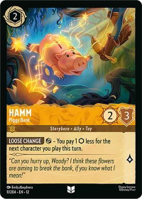 Hamm - Piggy Bank - Wilds Unknown (12) #11/204 - Uncommon Disney Lorcana Trading Card