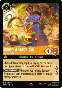 Isabela Madrigal - Caring Cultivator - Wilds Unknown (12) #19/204 - Rare Disney Lorcana Trading Card