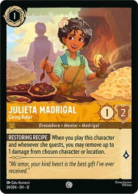 Julieta Madrigal - Caring Baker - Wilds Unknown (12) #24/204 - Common Disney Lorcana Trading Card