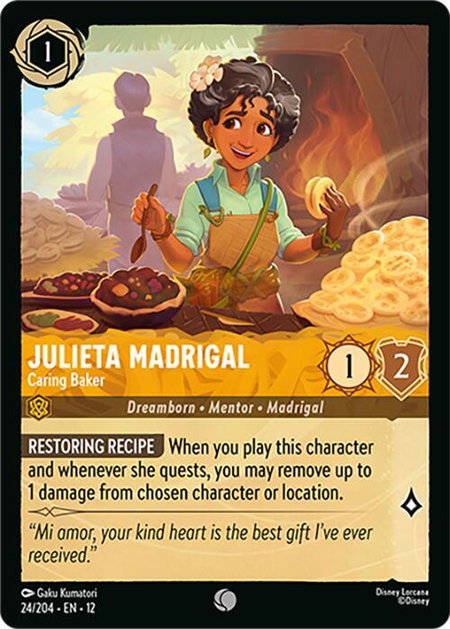 Julieta Madrigal - Caring Baker - Wilds Unknown Disney Lorcana trading card