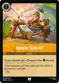 Ranger Team-Up - Wilds Unknown (12) #28/204 - Uncommon Disney Lorcana Trading Card