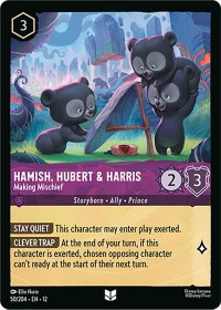 Hamish, Hubert & Harris - Making Mischief - Wilds Unknown (12) #50/204 - Uncommon Disney Lorcana Trading Card