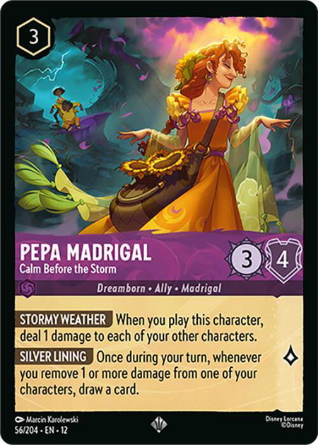 Pepa Madrigal - Calm Before the Storm - Wilds Unknown Disney Lorcana trading card