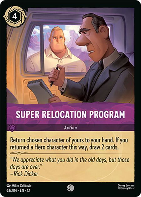 Super Relocation Program - Wilds Unknown Disney Lorcana trading card
