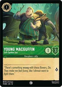 Young MacGuffin - Soft-Spoken Son - Wilds Unknown (12) #71/204 - Common Disney Lorcana Trading Card