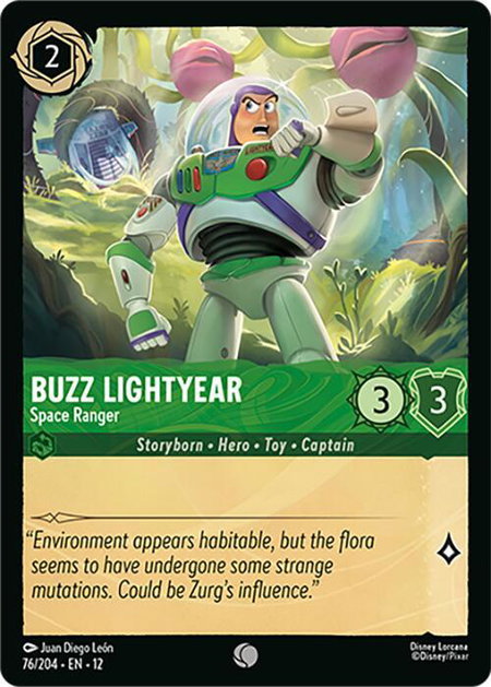 Buzz Lightyear - Space Ranger - Wilds Unknown Disney Lorcana trading card