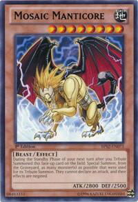 Mosaic Manticore - Battle Pack 2: War of the Giants (BP02) #BP02-EN073 - Rare YuGiOh Trading Card