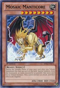 Mosaic Manticore trading card from Battle Pack 2: War of the Giants Mosaic Manticore - Battle Pack 2: War of the Giants YuGiOh trading card
